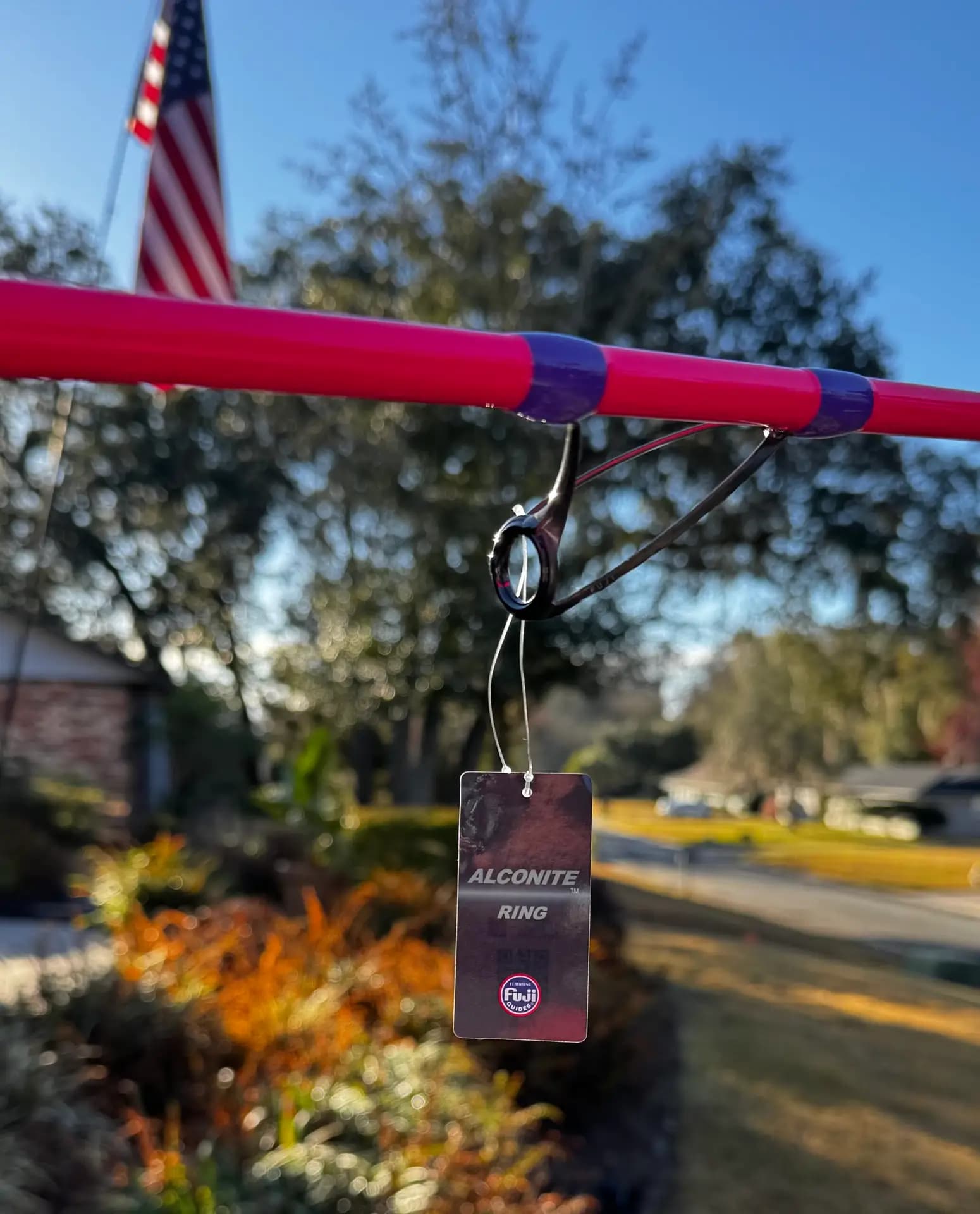 Over the Bar 12' pink fishing rod 4