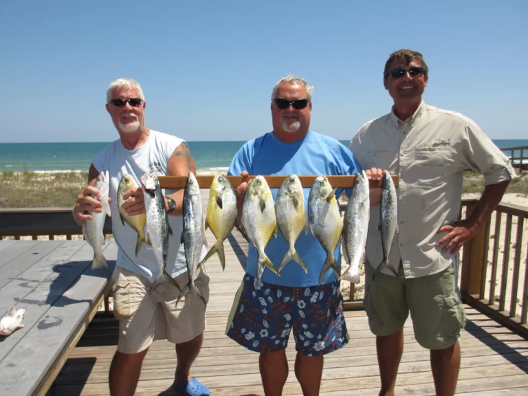 Surf fishing with friends